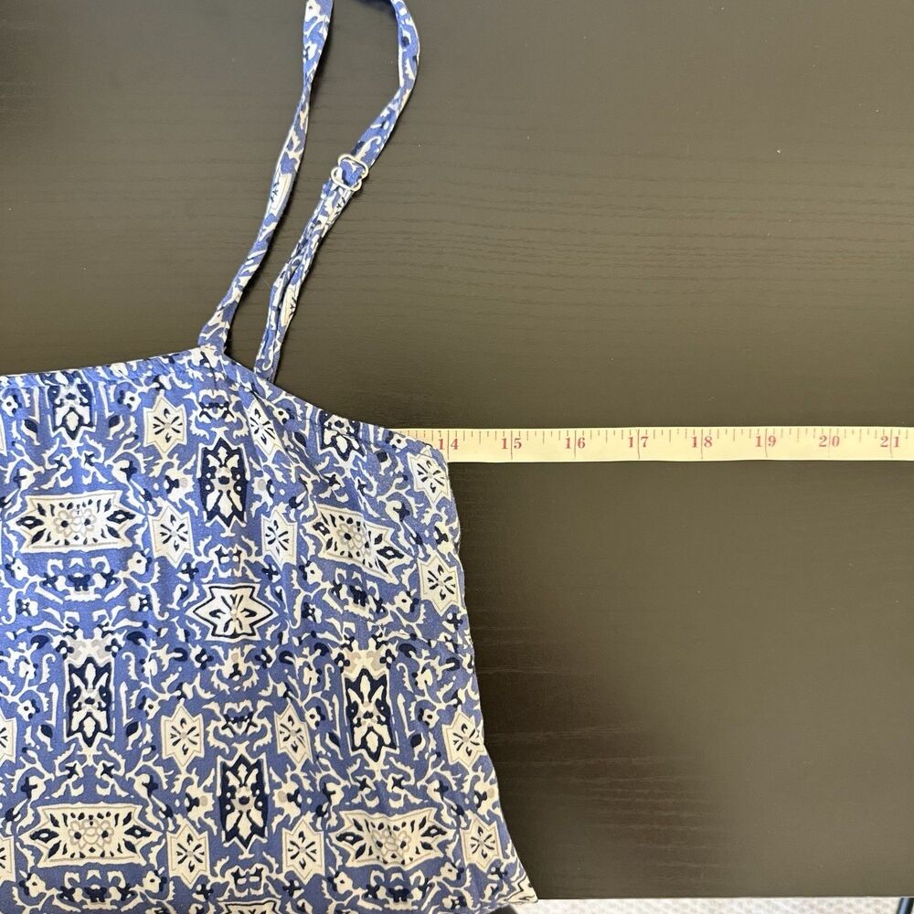 Chelsea & Theodore Small Blue Sleeveless Bohemian Ruffle Maxi Dress Cottagecore - Picture 10 of 13